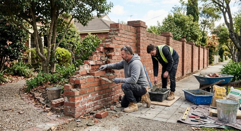 Brick Fence Repair in Venice, FL