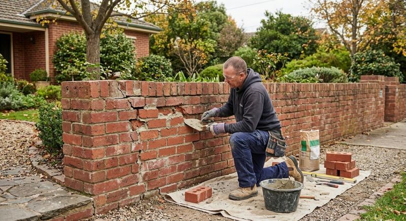 Brick Fence Repair in Venice, FL