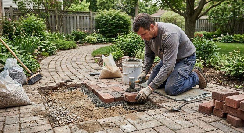 Brick Pathway Repair in Venice, FL