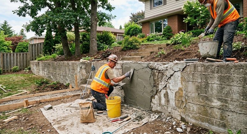 Brick Retaining Wall Repair in Venice, FL