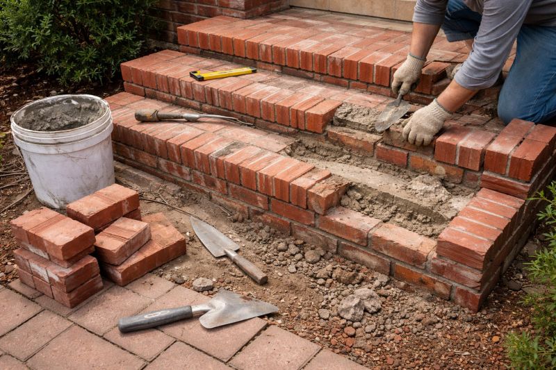 Brick Stairs Repair in Sarasota County, FL