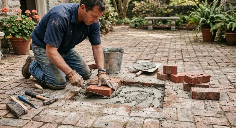 Brick Stoop Repair in Venice, FL