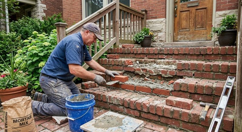 Brick Stoop Repair in Venice, FL