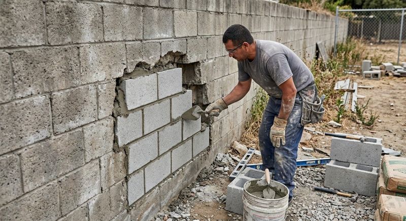 Brick Wall Repair in Englewood, FL