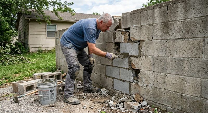 Concrete Block Repair in North Port, FL