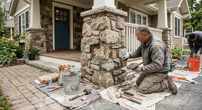 Stone Column Repair in Venice, FL