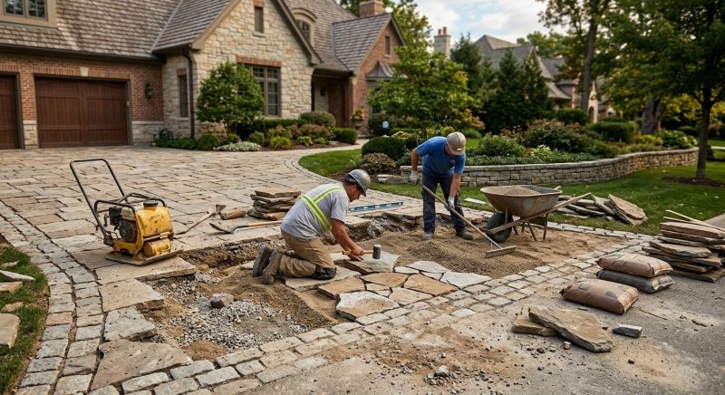 Stone Walkway Repair in Venice, FL