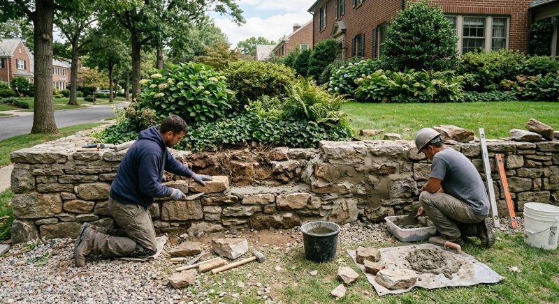 Stone Wall Repair in North Port, FL